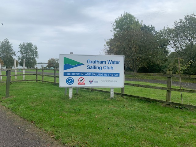 Sign at entrance of Grafham Sailing Club